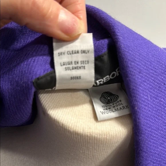 Sag Harbor Purple Wool Blazer - Picture 3 of 7